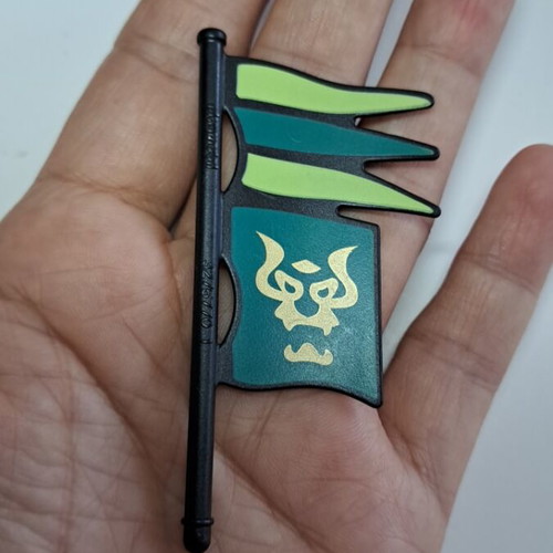 Playmobil green dragons flag
