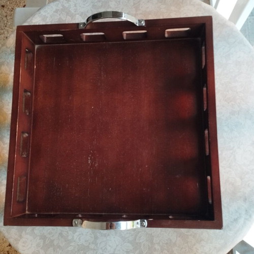 Studio Nova Wooden Serving Tray vintage, used, 35.5x35.5x6.5 cm