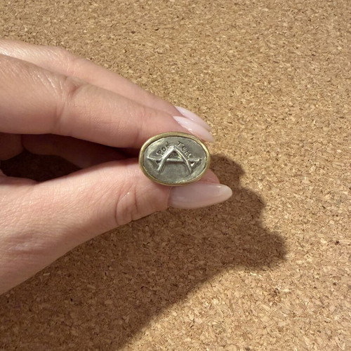 Nidodileda & BreakaStone ring size 52 like new, bronze