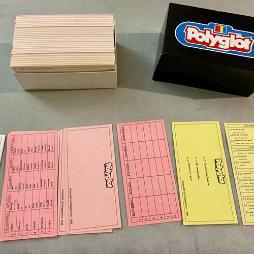 Polyglot 1987 board game like new Greek made by Nilco