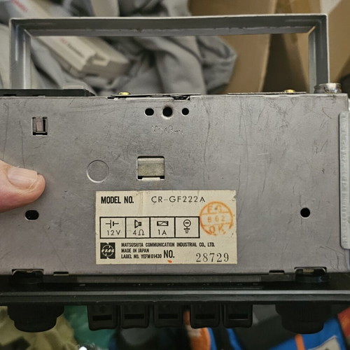 Matsushita National CR-GF222A car radio used, vintage