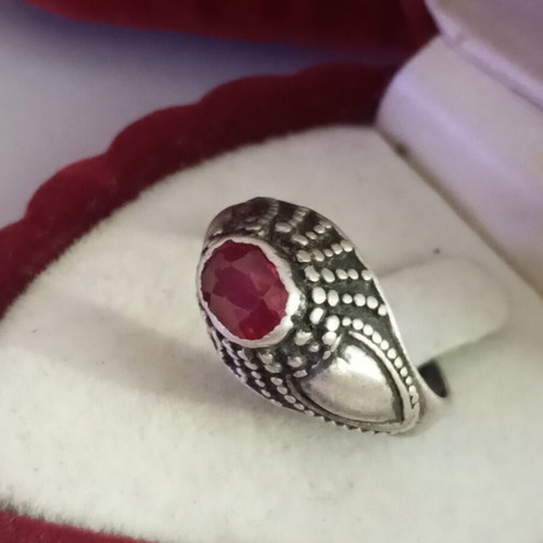Silver 925 vintage ring used, size 54.5