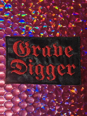 Grave Digger embroidered logo patch
