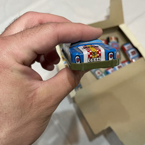Vintage Racing Toy Cars used with box, Japanese friction powered