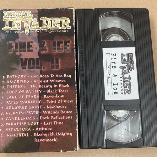 VHS tape Metal Invader Fire & Ice Vol II 1997 used