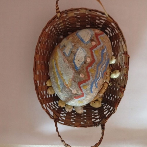 Decorative stone painting new