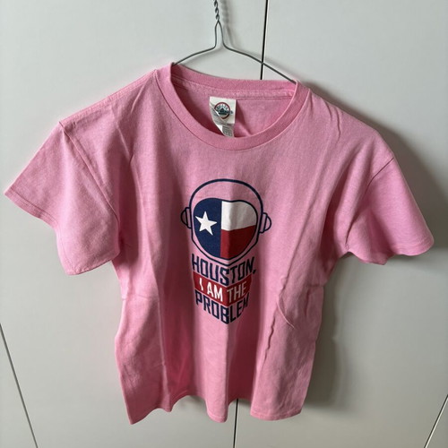 Delta Pro Weight Pink Unisex Huston I Am The Problem T-shirt Large Like New