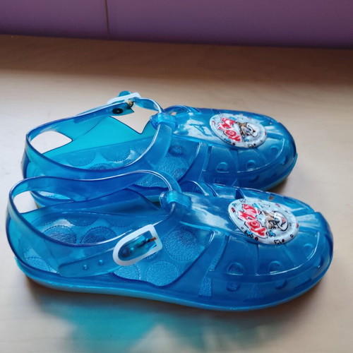 Silicone sandals like new, size 34/35, blue