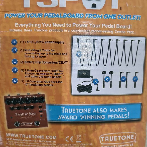 1SPOT Combo Pack 9V Pedal Power Supply like new