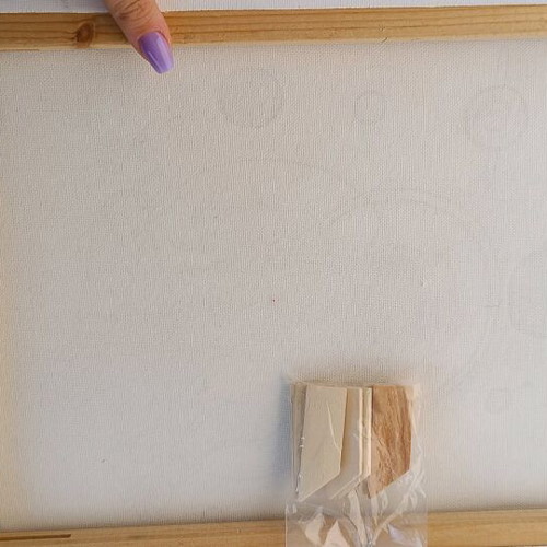 Hand-painted painting used