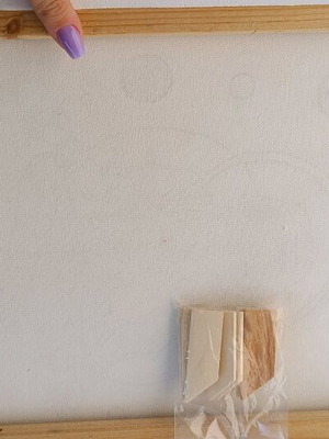 Hand-painted painting used