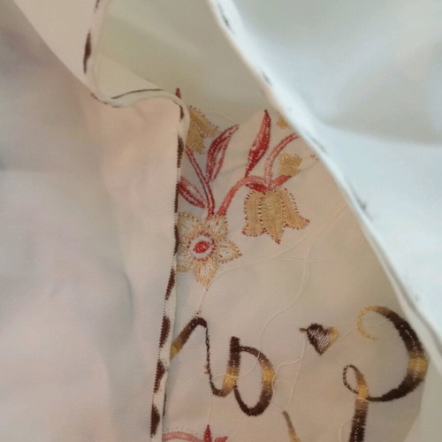 Machine embroidered pillowcase used 35cm x 35cm