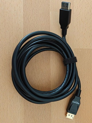 DisplayPort cable 3m 4K AWM Style 20276 used for PC monitor