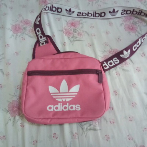 Adidas shoulder bag pink like new girls'