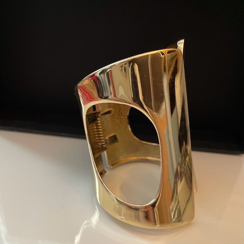 Gold-plated bracelet used from Italian designer