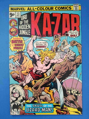 Kazar Ka-Zar Vol 2 Comic Book used, 1976, issue 13