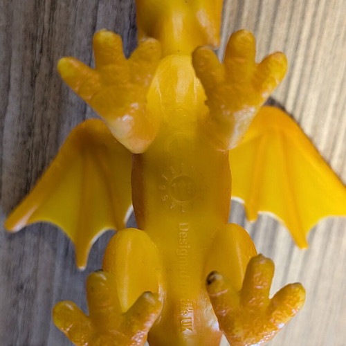 Animal Planet Baby Fire Dragon Figurine like new, yellow