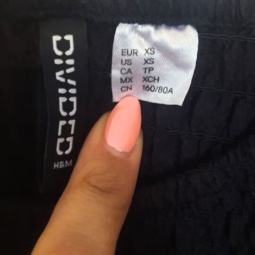 H&M Divided summer dress like new, black, size XS