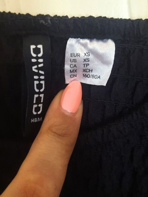 H&M Divided summer dress like new, black, size XS