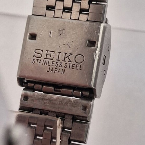 Seiko Calculator Alarm watch 1989 vintage, used, gray silver
