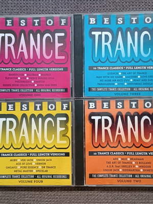 Best of Trance 4 CD συλλογές σαν καινούργιες, ηλεκτρονική μουσική