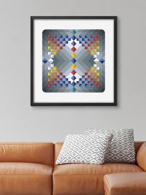 Marko Spalatin Prizma II serigraph print, signed and dated