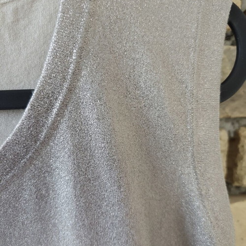 Escada sleeveless shiny top size S