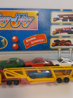 Joy Toy truck N161 new with 4 cars in blister pack