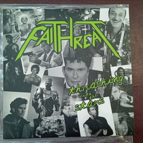 Faithreat Thrashing With The Stars 7’ vinyl like new, Greek thrash metal