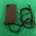 iPhone 11 case used with neck strap