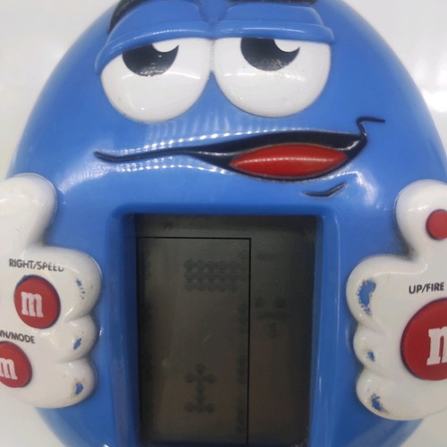Vintage 1997 M&M's Blue Handheld Video Game used