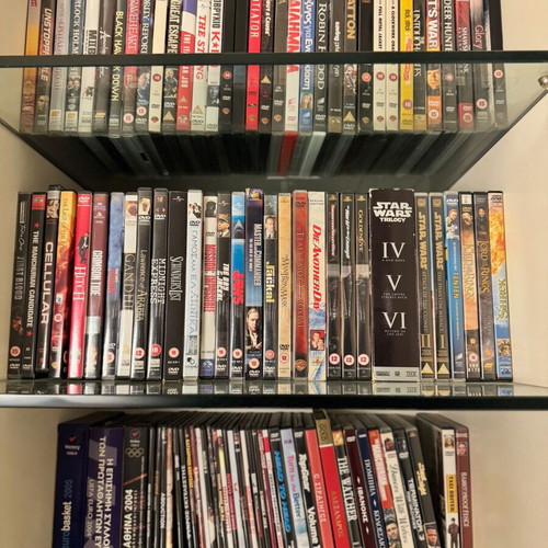 DVD movie collection used with various genres and subtitles