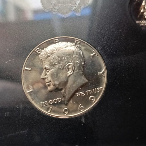 1969 U.S Proof Set new, silver coins