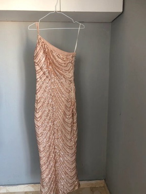 Shein rose gold dress like new, size S