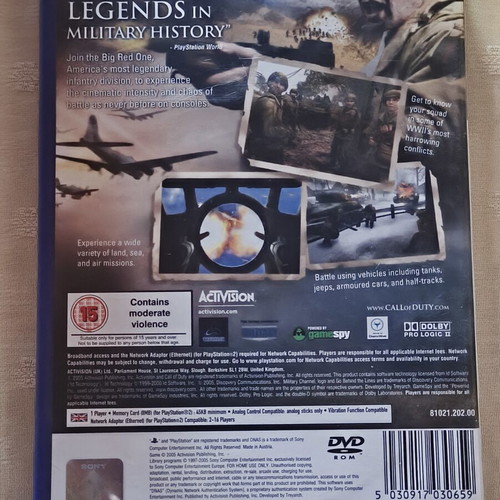 Call of Duty 2 Big Red One PS2 game
