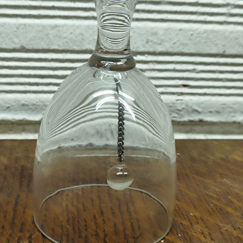 Vintage crystal decorative bell used, minimal design
