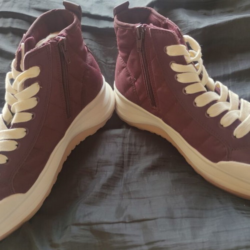 Zara ankle boots size 37 like new, burgundy
