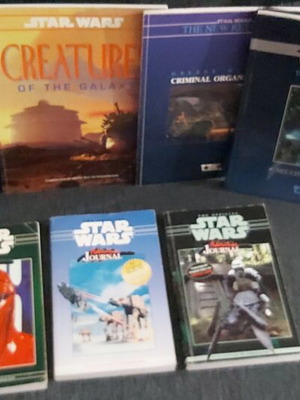 Star Wars RPG & Adventure Journals vintage book collection