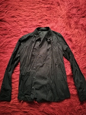 Men's striped Esprit shirt black size M like new