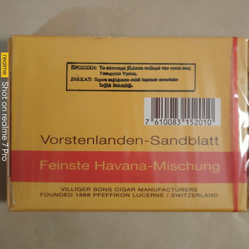 Villiger Export Πουράκια new sealed pack from 90s