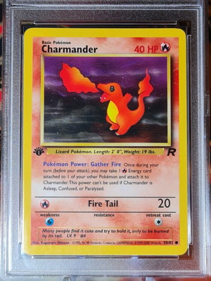 Charmander Team Rocket 1η Έκδοση 2000 καινούργιο Pokemon