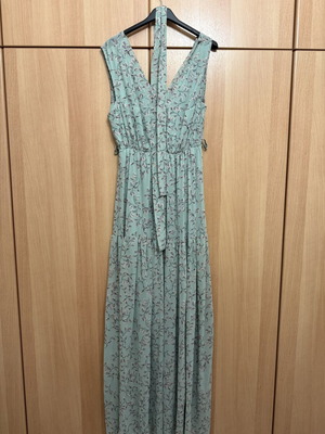 Summer dress green, like new, airy
