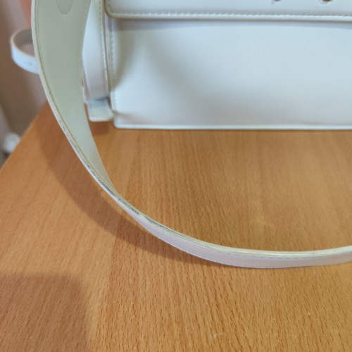 Nolah white shoulder bag used with two straps