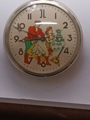 Vintage pocket watch refurbished with erotic illustration
