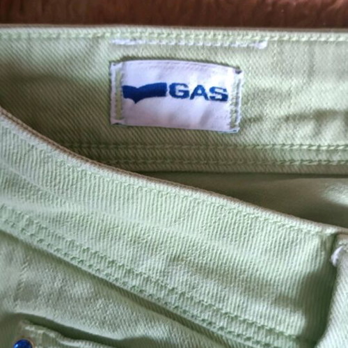 Gas women's jeans size 34 like new, green turquoise