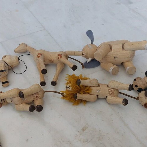 Plan Toys wooden animals in good condition, pack