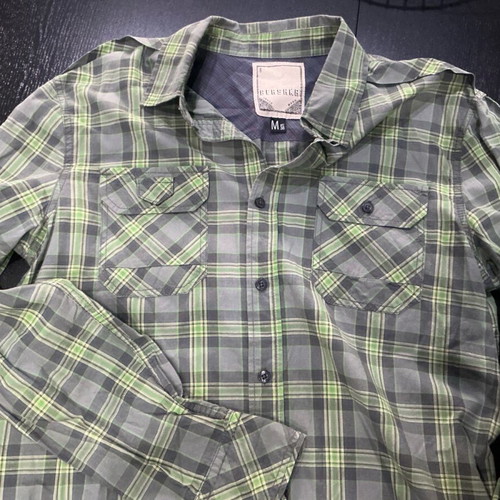 Bershka Checked Shirt like new, size M, multicolored green