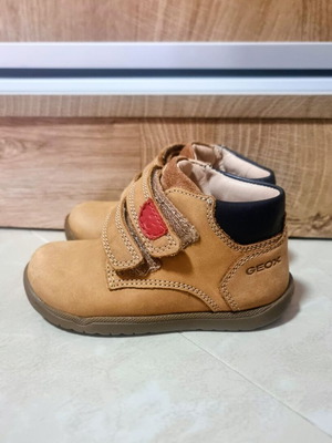 Geox Boys' Boot Like New, Size 23, Beige Brown