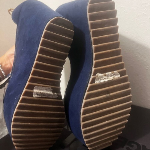 Migato platform sandals used size 38 dark blue