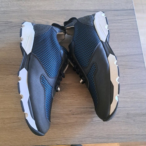 Baldinini men's sports shoes new, black and blue, size 44